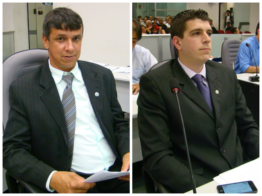 Valmir Reis e Izaias Colino pedem calçamento no entorno de escolas